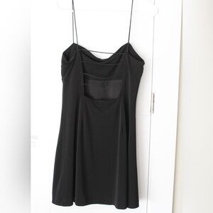 Silence + Noise Black Mini Dress with Straps